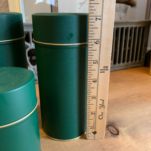 Kitchen Vintage Three Piece Emerald Green Canister Set Poshmark